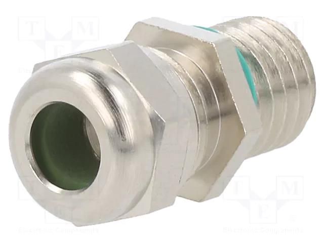 Cable gland; with long thread; M10; 1.5; IP68; brass; HSK-MINI HUMMEL HUMMEL-1106100035