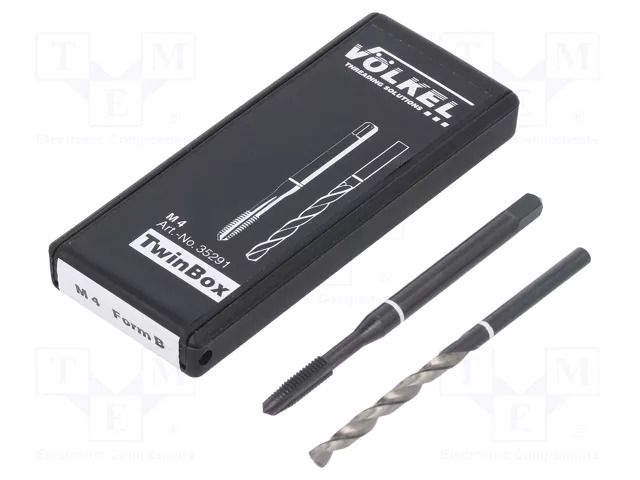 Tap; M4; 0.7; Holder: machine; high speed steel cobalt HSS-E VÖLKEL VOLKEL-35291