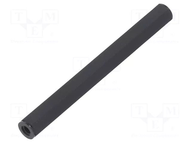 Screwed spacer sleeve; hexagonal; polyamide; M3; L: 60mm; black DREMEC TFF-M3X60/DR185