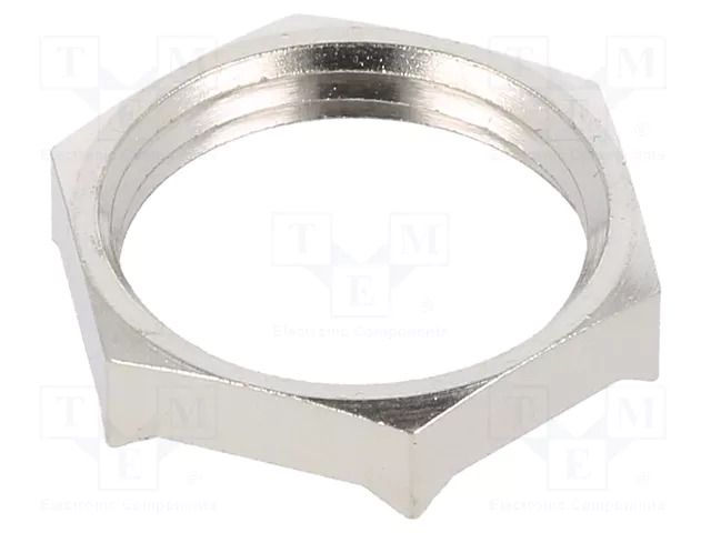 Nut; with earthing; PG11; brass; 21mm; Thread: PG; Plating: nickel LAPP LP-52103220