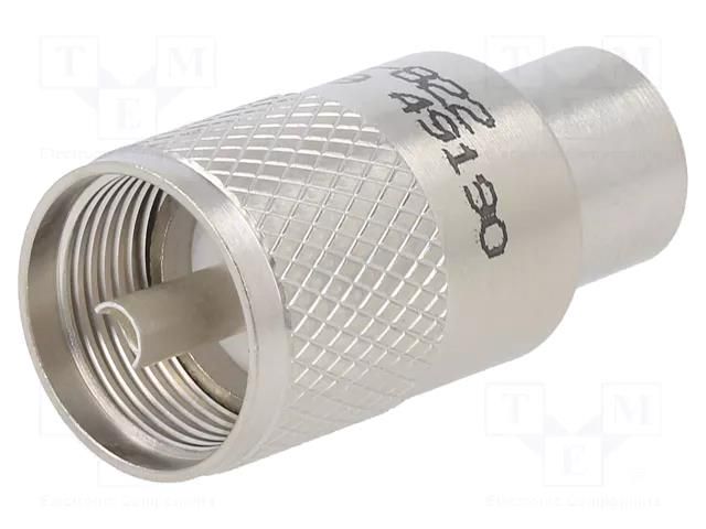 Connector: UHF (PL-259); plug; male; straight; soldering; PTFE AMPHENOL RF 083-822