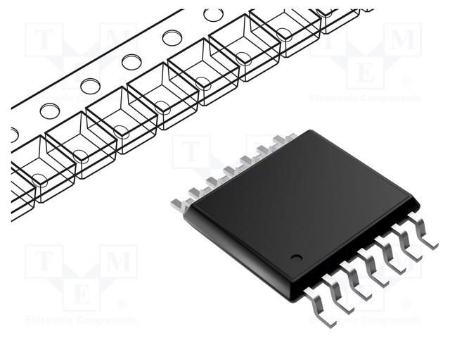 IC: digital; switch; Ch: 4; CMOS,TTL; SMD; TSSOP14; HCT; reel,tape NEXPERIA 74HCT4066PW.118