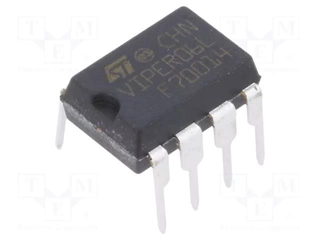 IC: driver; buck,flyback; AC/DC switcher,PWM controller; DIP7; 1A STMicroelectronics VIPER06LN