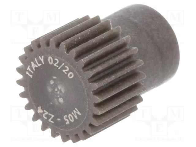 Spur gear; whell width: 16mm; Ø: 13mm; Number of teeth: 24; ZCL ELESA+GANTER ZCL-0.5-24