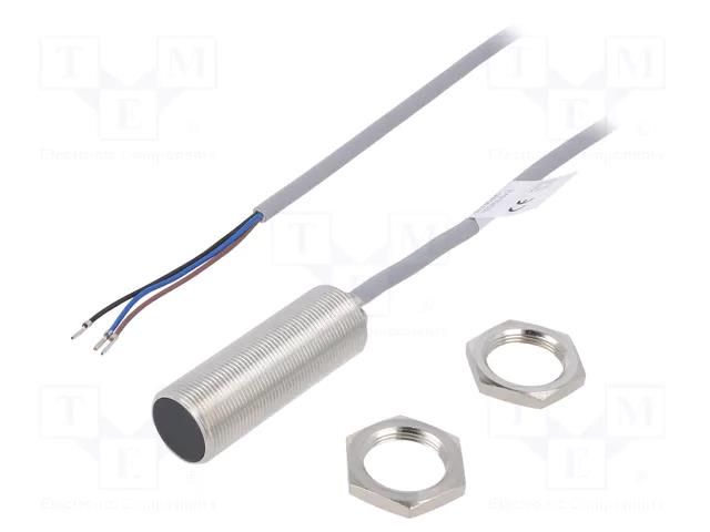 Sensor: inductive; OUT: NPN / NO; 0÷8mm; 12÷30VDC; M18; 3m; IP68 BALLUFF BES007J