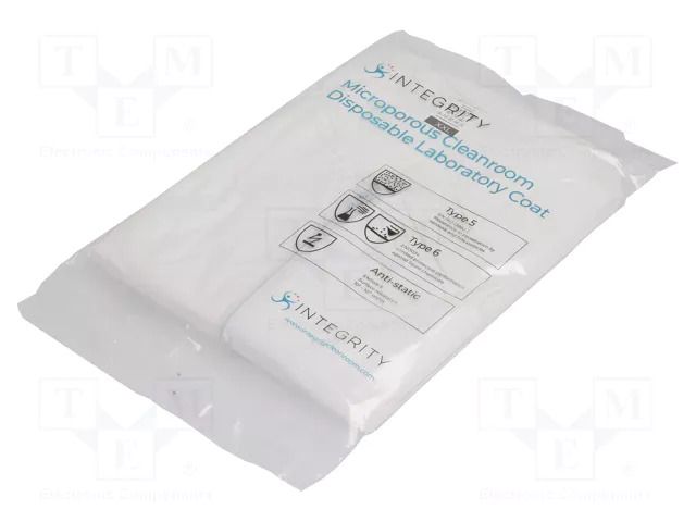 Cleanroom acces: coat; white; XXL (unisex); cleanroom; ESD; 55g/m2 ANTISTAT ATS-600-5005