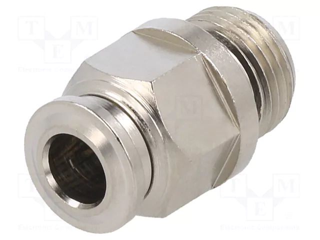 Push-in fitting; straight; -0.99÷20bar; nickel plated brass AIGNEP 57020-6-M12X1