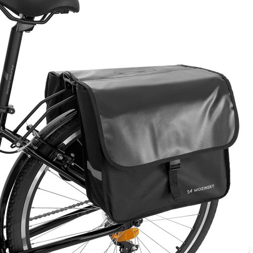 Wozinsky bicycle pannier double 28 l black (WBB34BK), Wozinsky 5907769301353 5907769301353