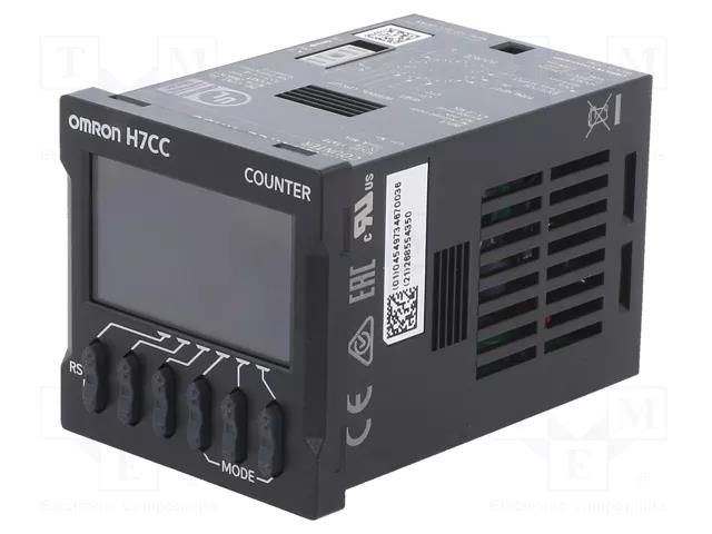 Counter: electronical; LCD; pulses; -99999÷999999; NPN; 12÷48VDC OMRON H7CC-A11SD