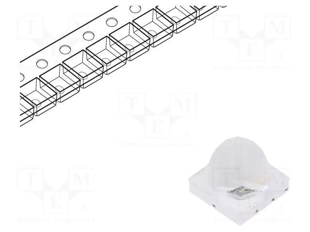 IR transmitter; 830÷850nm; transparent; P opt: 280÷450mW; 50° REFOND RF-E30A5-IRT-FS
