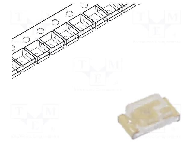 LED; blue; SMD; 10÷32mcd; 2.7÷3.1VDC; 1.6x0.8x0.6mm; 120°; 5mA; 40mW EVERLIGHT 19-213SUBC/S400-A5