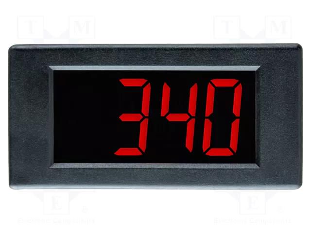 Voltmeter; digital,mounting; 0÷200mV; on panel; snap fastener LASCAR DPM340