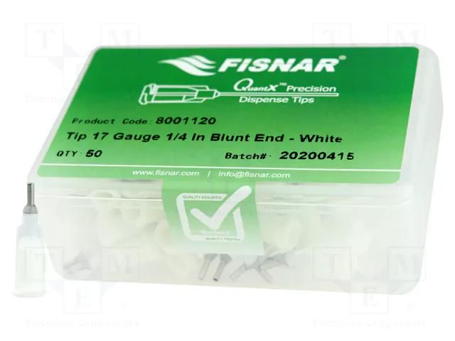 Needle: steel; 0.25"; Size: 17; straight; 1.04mm FISNAR FIS-17-1/4-ES
