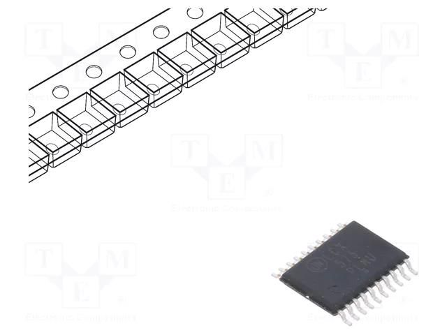 IC: digital; D latch; Ch: 8; CMOS; 2÷3.6VDC; SMD; TSSOP20; LCX ONSEMI MC74LCX573DTR2G