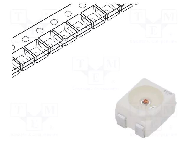 LED; yellow; SMD; PLCC4; 1400÷2800mcd; 2.05÷2.65VDC; 3.4x3x2.1mm ams OSRAM LY-E67F-ABBB-46-1