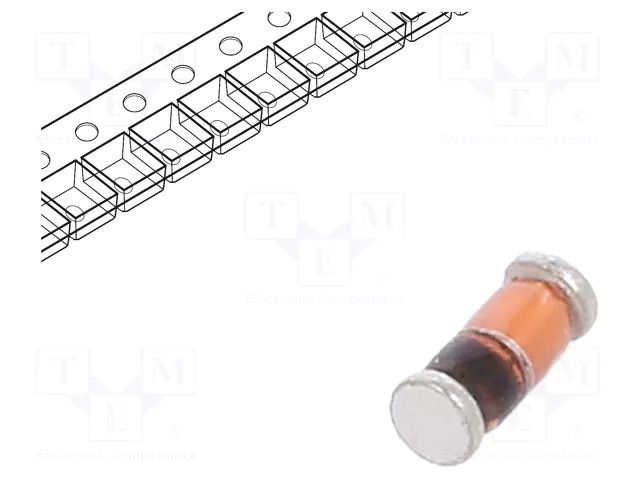 Diode: switching; SMD; 100V; 0.15A; 4ns; MiniMELF; Ufmax: 1V DC COMPONENTS DL914B-DC