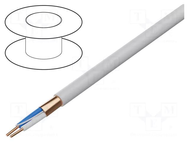 Wire; 1x2x22AWG; LON BUS; wire; Cu; Al foil; FRNC; white; 125V; none HELUKABEL LON-BUS-802187