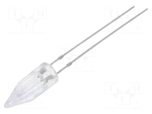 LED; blue; 5mm; candle light effect; 150÷220mcd; 100°; 2.5÷5VDC OPTOSUPPLY OSB5SK58A1B