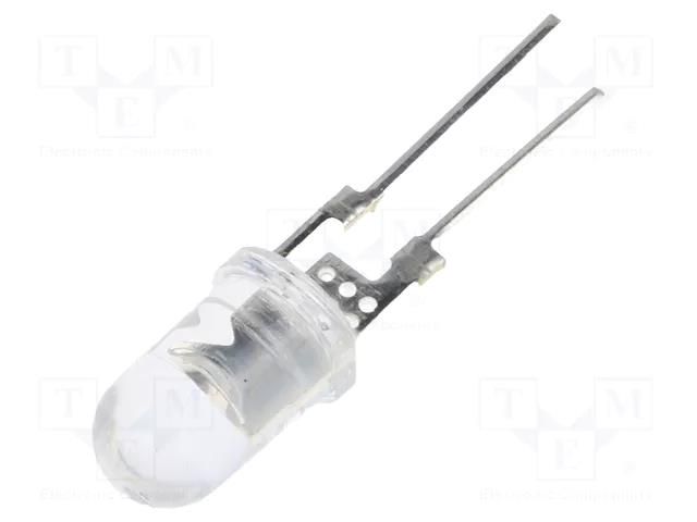 LED; blue; 5mm; 14400÷18000mcd; 40°; Front: convex; 3.3÷3.8VDC OPTOSUPPLY OSB4XA5141R-150MA