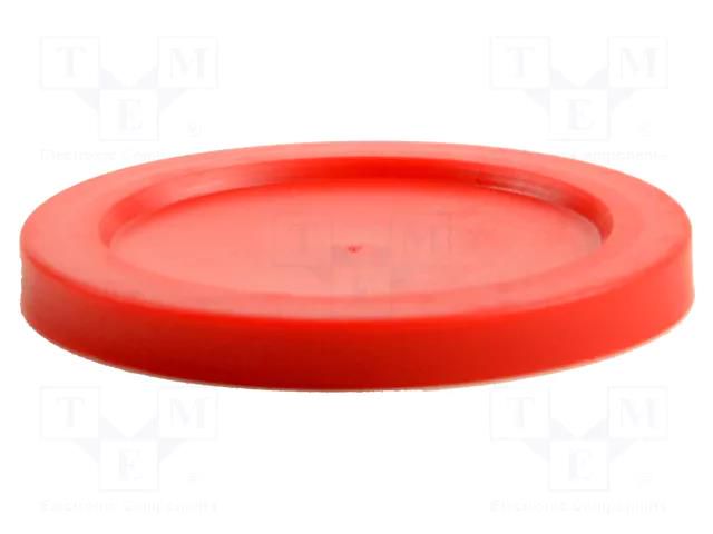 Top cartridge cap; red; push-in; for dispensing cartridges FISNAR FIS-EA2C