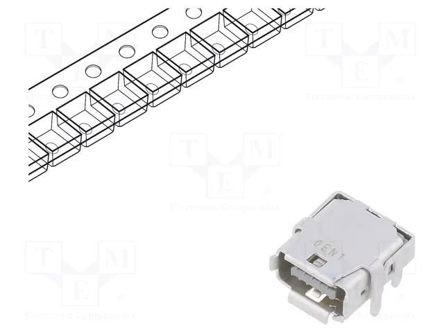 Connector: ix Industrial; socket; ix Industrial®; male; PIN: 10; A HARTING 09452812561333