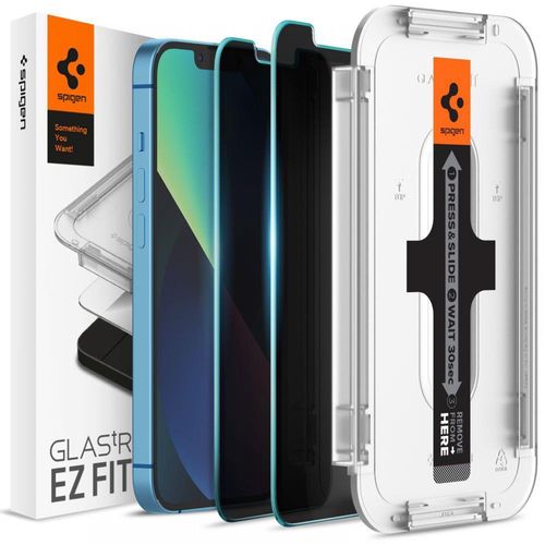 Spigen Glas.tR EZ Fit Privacy Tempered Glass for iPhone 13 / 13 Pro / 14 - 2 pcs., Spigen 8809811851250 8809811851250