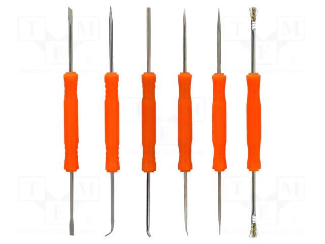 Kit: scrapers; 185mm; 6pcs. BEST BST-SA-10