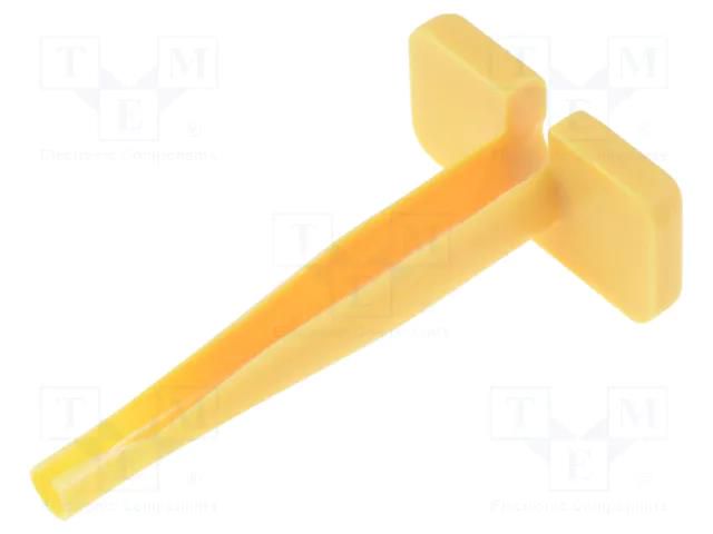 Tool: for removal; 12AWG; yellow; contacts DEUTSCH 114010