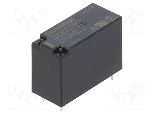 Relay: electromagnetic; SPST-NO; Ucoil: 12VDC; Icontacts max: 10A PANASONIC JW1AFSN-B-DC12V-F