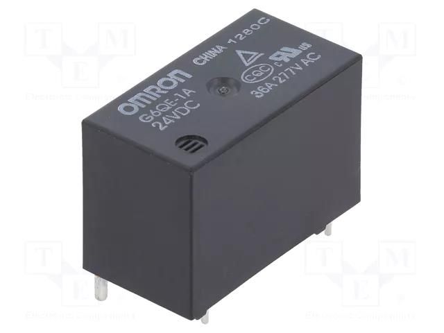 Relay: electromagnetic power; SPST-NO; Ucoil: 24VDC; 36A; G6QE OMRON Electronic Components G6QE-1A-24DC