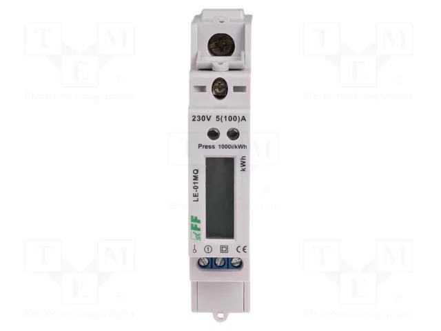 Counter; digital,mounting; for DIN rail mounting; single-phase F&F LE-01MQ