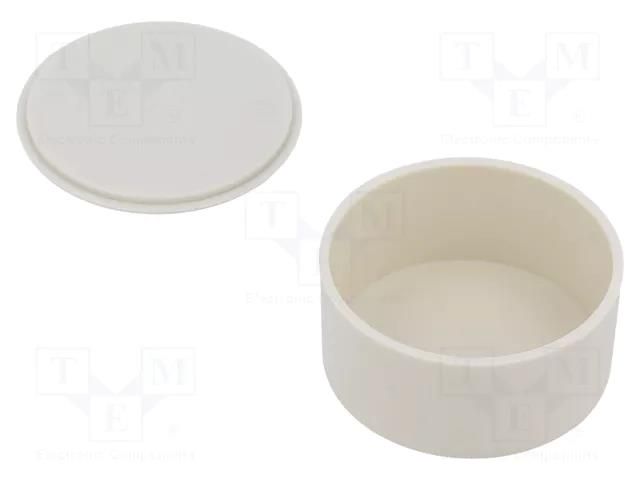 Enclosure: for alarms; Z: 14mm; ABS; grey; Ø: 29.6mm MASZCZYK KM-125D/GY