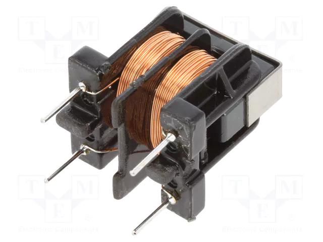 Inductor: wire; THT; 56mH; 350uA; 3Ω; 17x19x22mm; horizontal MYRRA 74300