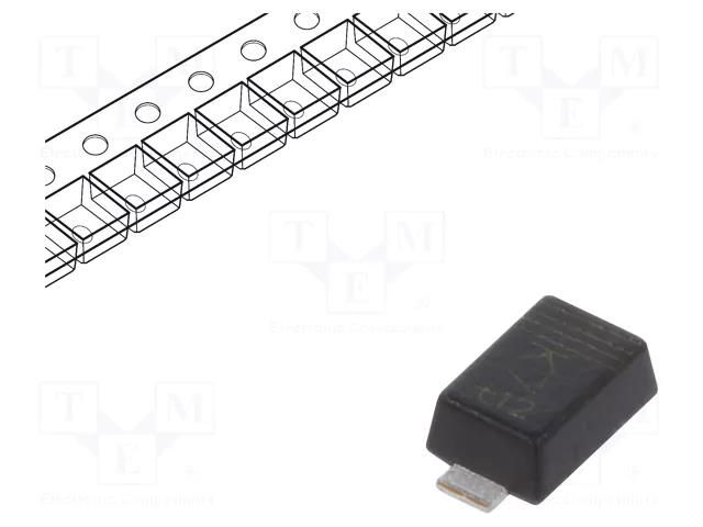 Diode: Schottky rectifying; CFP3,SOD123W; SMD; 100V; 1.4A; 3.7ns NEXPERIA PMEG10010ELRX