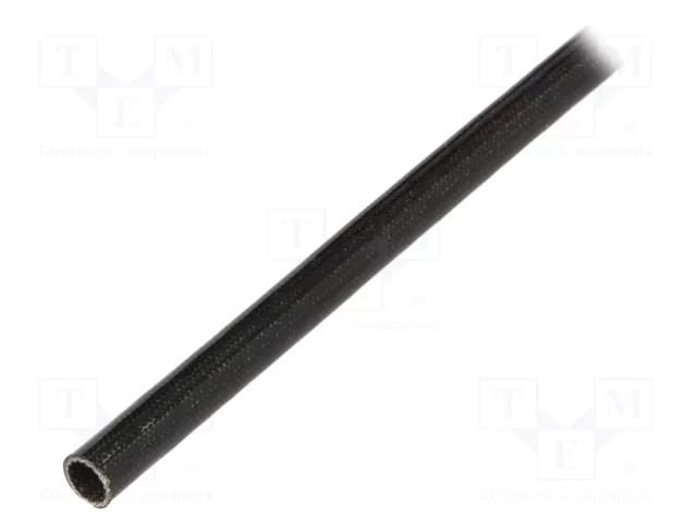 Insulating tube; fiberglass; black; -20÷155°C; Øint: 4mm SYNFLEX FGS-4-BK-100