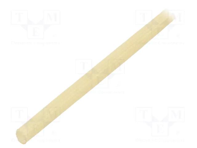 Insulating tube; fiberglass; natural; -20÷155°C; Øint: 3mm SYNFLEX FGS-3-NA-100