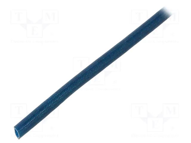 Insulating tube; fiberglass; blue; -20÷155°C; Øint: 2.5mm SYNFLEX FGS-2.5-BL-100