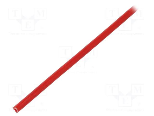 Insulating tube; fiberglass; red; -20÷155°C; Øint: 1.5mm SYNFLEX FGS-1.5-RD-200