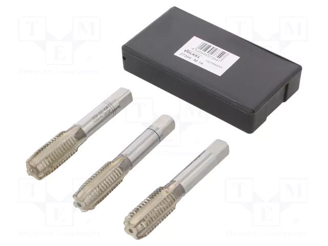 Tap; M14; 2; L: 80mm; Holder: hand; 9mm; 3pcs. VÖLKEL VOLKEL-27354