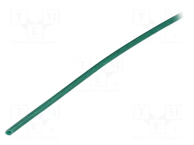 Insulating tube; fiberglass; green; -20÷155°C; Øint: 2mm SYNFLEX FGS-2-GN-200