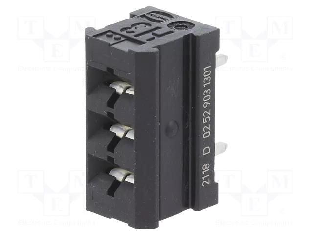 Connector: PCB to PCB; female; PIN: 3; har-modular®; straight; THT HARTING 02529031301