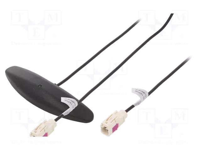 Antenna; inner; AM,FM; 0.25m; black COMPOTECH 35.051.002B