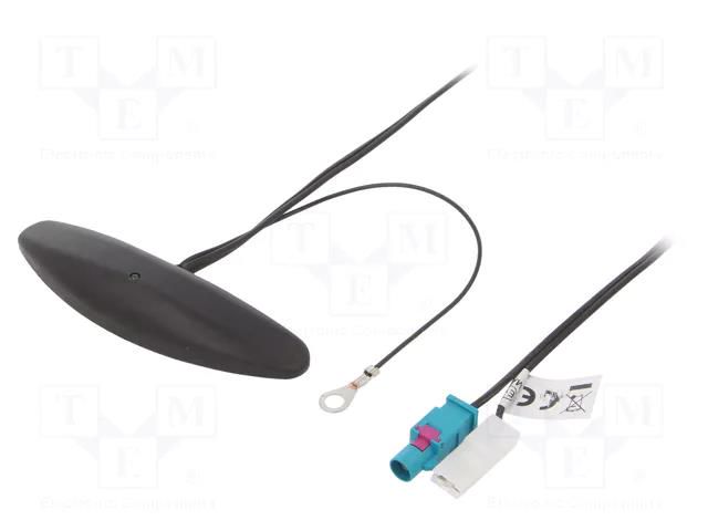 Antenna; inner; AM,FM; universal,with amplifier; 0.25m; black COMPOTECH 35.051.001