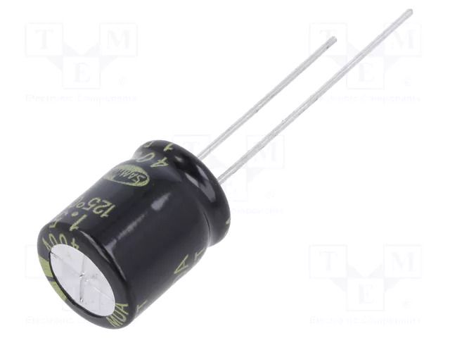 Capacitor: electrolytic; THT; 1.5uF; 400VDC; Ø10x12.5mm; ±20%; BK SAMWHA BK2G155M1012MBB
