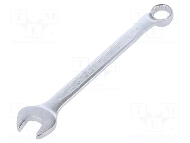 Wrench; bent,combination spanner; 14mm; Chrom-vanadium steel KING TONY KT-1063-14