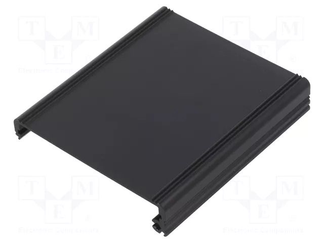 Profile; aluminium; L: 80mm; X: 71.5mm; Body: black FISCHER ELEKTRONIK GB-63-80-SA
