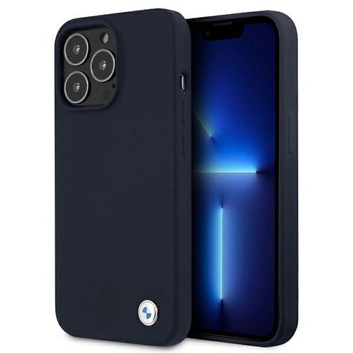 BMW Silicone Signature Case for iPhone 13 Pro Max 6.7&quot; - Navy Blue, BMW 3666339022808 3666339022808