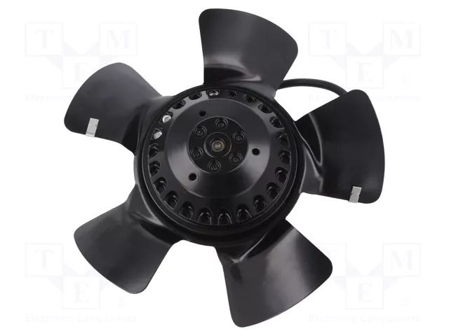 Fan: AC; axial; 230VAC; Ø195x68.5mm; ball; 2740rpm; IP44; black EBM-PAPST A2E200-AF02-01