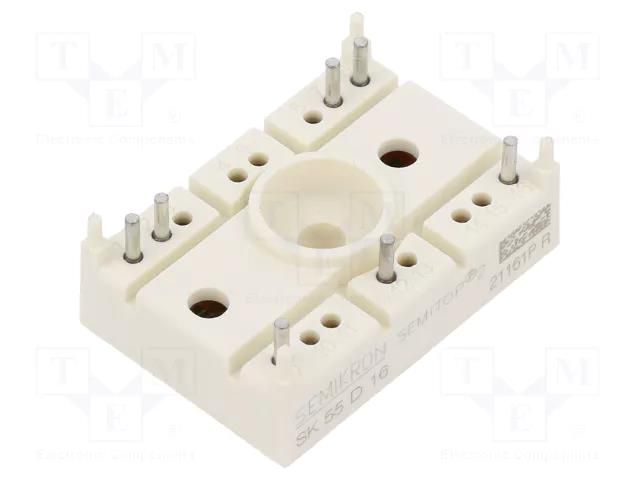 Bridge rectifier: three-phase; Urmax: 1.6kV; If: 55A; Ifsm: 200A SEMIKRON DANFOSS SK55D16