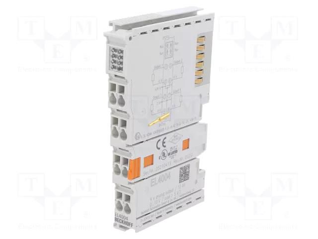 Industrial module: analog output; -25÷60°C; IP20; 24VDC; EtherCAT Beckhoff Automation EL4004